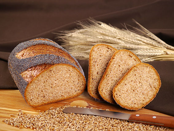 Mohn-Weizenvollkorn-Brot